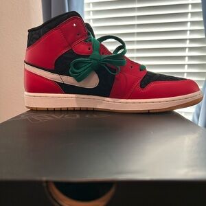 Jordan Men's Red and Black Shoes